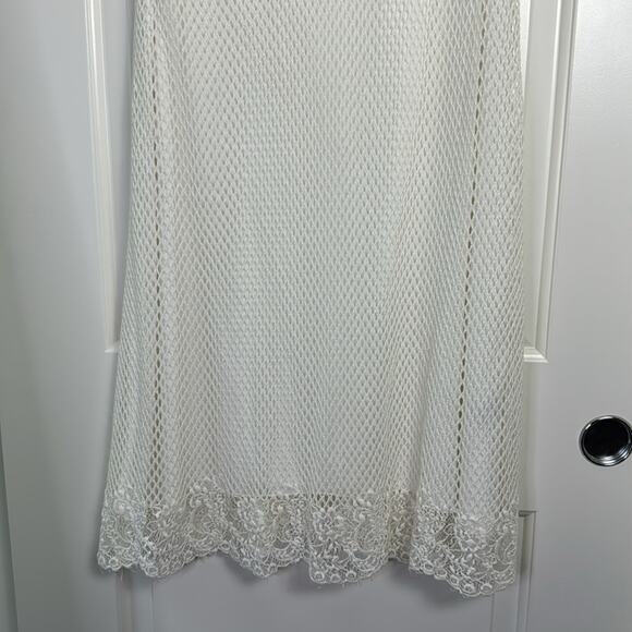 Max Studio White Lace Dress MIDI XL - Picture 2 of 10